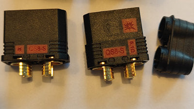 QS8S QS8 8mm EC8 Goldstecker Steckverbinder